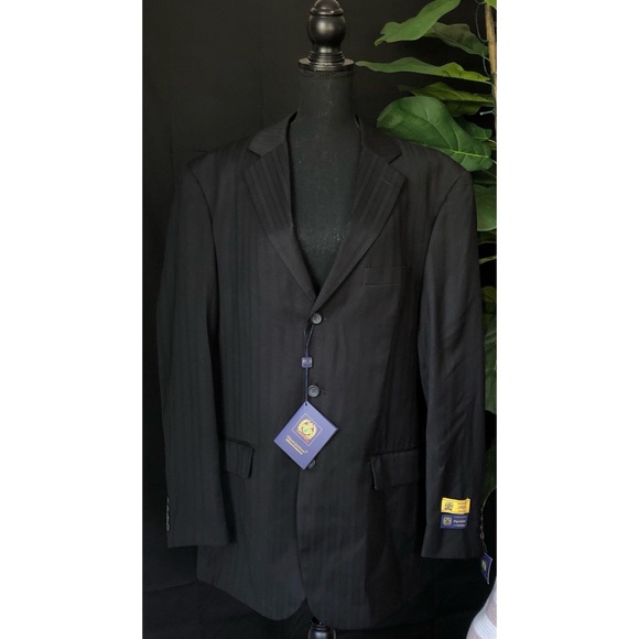 Elegante Gentiluomo Men’s Black Single Breasted Suit...
